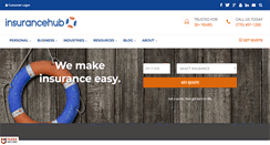 Desktop Screenshot of insurancehub.com